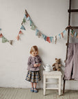 Beach Festive Midi Linen Skirt, Size 5-6 years