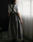Grey Gingham Cottage Linen Linen Dress