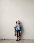 Beach Festive Midi Linen Skirt, Size 5-6 years