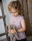 Lavender Ribbon Linen Shirt