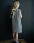 Grey gingham Fairy Linen Dress