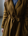 Amber Jane Austen Linen Coat, Size S (STOCK)