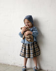 Beach Festive Midi Linen Skirt, Size 5-6 years