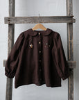 Chocolate Linen Tunic Dress