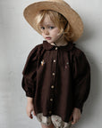Chocolate Linen Tunic Dress