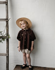 Chocolate Linen Tunic Dress