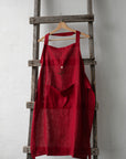 Cherry Traditional Linen Apron