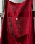 Cherry Traditional Linen Apron
