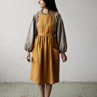 Mustard Midi Cross Back Pinafore