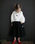 White Balloon Linen Top