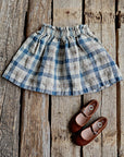Beach Festive Midi Linen Skirt, Size 5-6 years