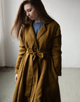 Amber Jane Austen Linen Coat, Size S (STOCK)