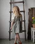 Green Gingham Sirena Linen Dress