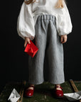 Steel Stripe Sailor Linen Pants, Size 3-4 years