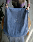 Dusty Blue Linen Table Runner