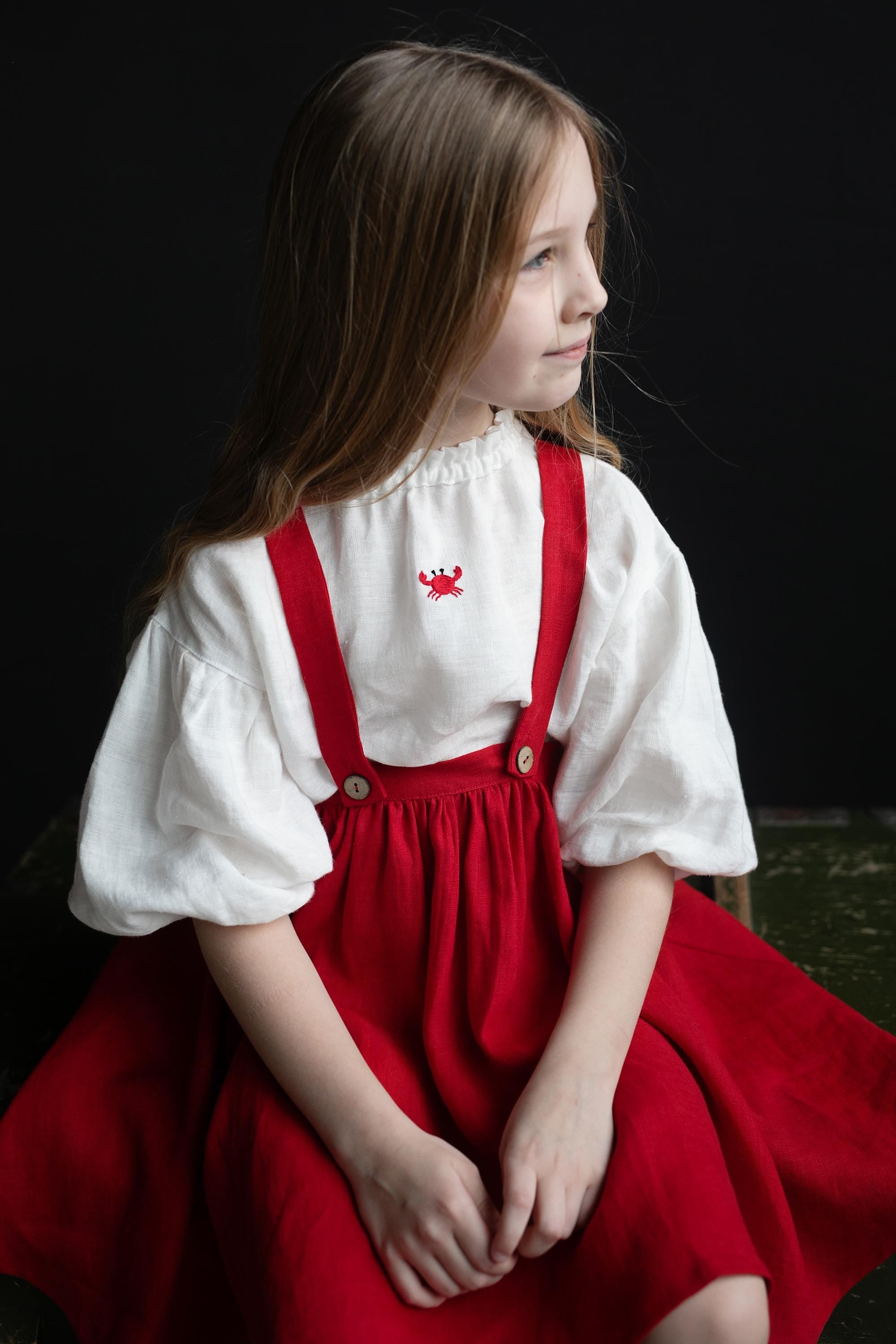 Strawberry Marina Linen Dress – allthebeautifullinen