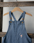 Dusty Blue Linen Overalls