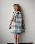 Aquamarine Sailor Mermaid Linen Dress