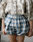 Aquamarine Linen Bloomers