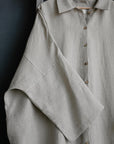 Natural Linen Shirt Dress