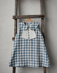 Aquamarine Sailor Mermaid Linen Dress