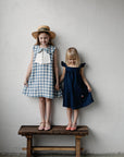 Aquamarine Sailor Mermaid Linen Dress
