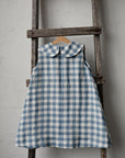Aquamarine Sailor Mermaid Linen Dress