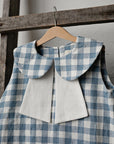 Aquamarine Sailor Mermaid Linen Dress