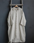 Natural Linen Shirt Dress