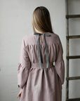 Lavender Victorian Linen Dress