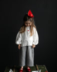 Steel Stripe Sailor Linen Pants, Size 3-4 years