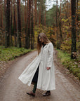 Natural Jane Austen Linen Coat, Sizes S & L (STOCK)