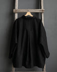 Black Long Linen Shirt