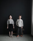 Natural Long Sleeve Henley Linen Shirt