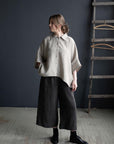 Natural 3/4 Linen Shirt