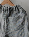 Steel Stripe Sailor Linen Pants, Size 3-4 years