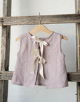 Lavender Ribbon Linen Shirt