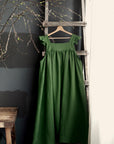 Apple Green Linen Prairie Dress