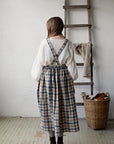 Beach Festive Cottage Linen Dress, Size XL (STOCK)