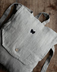 Natural Linen Backpack