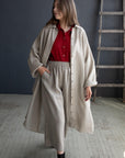 Natural Linen Shirt Dress