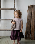 Lavender Ribbon Linen Shirt