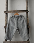 Steel Stripe Sailor Linen Pants, Size 3-4 years