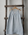 Baby Blue Ribbon Linen Dress