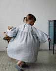 Baby Blue Parachute Linen Dress