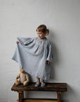 Baby Blue Parachute Linen Dress