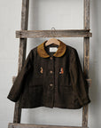 Oak Autumn Peter Pan Collar Linen Jacket