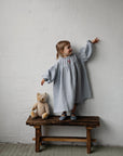 Baby Blue Parachute Linen Dress