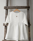 White Tea Linen Dress