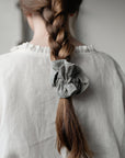 Ruffle Linen Scrunchie